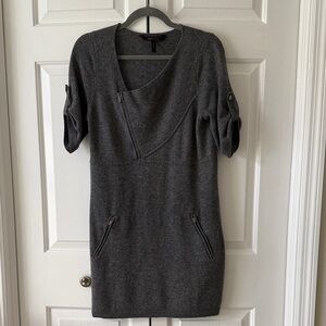 BCBGMaxAzria Gray Midi Dress
